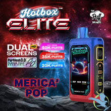 تحميل الصورة إلى عارض المعرض، Merica&#39; Pop Hotbox Elite Disposable Vape upto 50K
