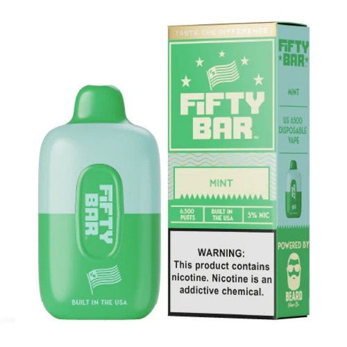 Mint - 6500 Puffs Fifty Bar V2 20000 Disposable