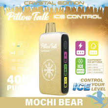 Load image into Gallery viewer, Mochi Bear (Crystal Edition) / Single Pilllow Talks Ice Control 40K Disposable Vape
