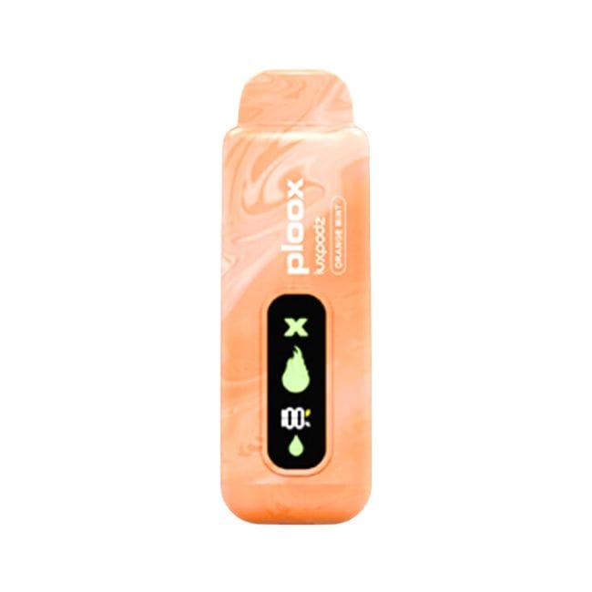 ORANGE MINT - Luxpodz Ploox x Disposable Vape 15K Luxpodz for Portable Hookah