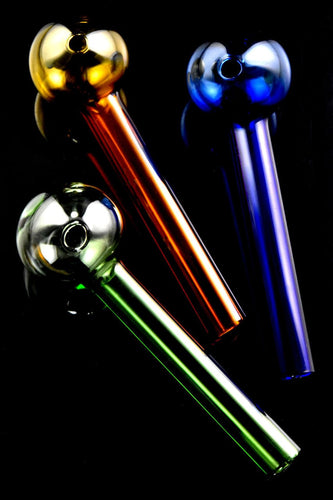 Oil Burner Pipe (Thick glass) (Colors Vary)