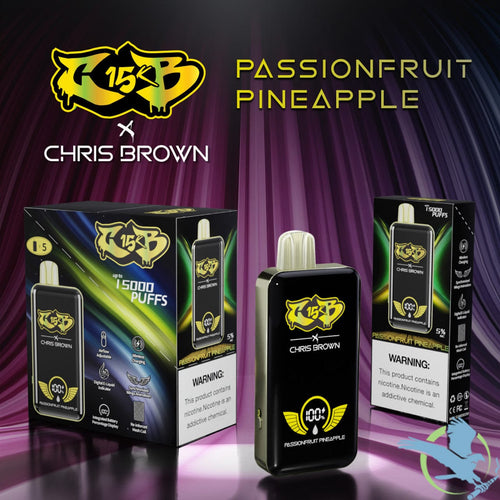 Rain Cloud - Passion Fruit Pineapple CB15K x Chris Brown Disposable Vape 15000