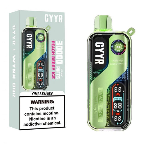 Peach Berry Ice Wynnn Bar x Gyyrr Challenger 30000 Disposable Vape