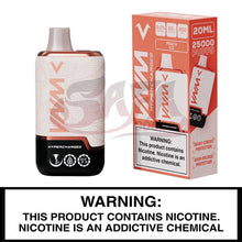 Load image into Gallery viewer, Peach Ice VNM Hypercharged Disposable Vape 25000
