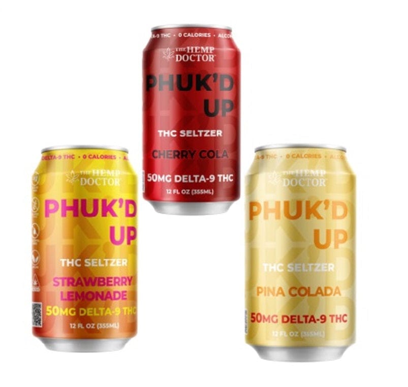 Phuk’d Up Thc Seltzer 50mg Delta 9 355ml The Hemp Doctor