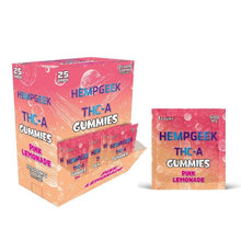 Load image into Gallery viewer, Pink Lemonade HempGeek THCA Gummies 500MG 2PK
