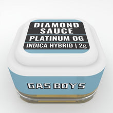 Load image into Gallery viewer, Platinum OG Indica/hybrid Gas Boys Diamond Sauce dab jar 2gm
