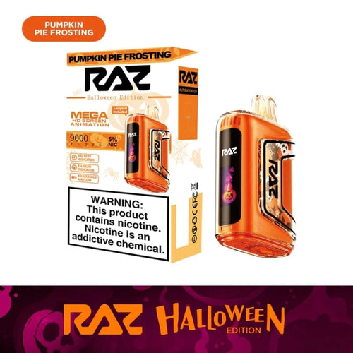 Pumpkin Pie Frosting (Halloween Edition) Raz TN9000 Disposable Vape