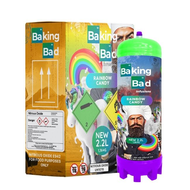 Rainbow Candy Baking Bad Cylinder Charger 1365Gm 2.2L