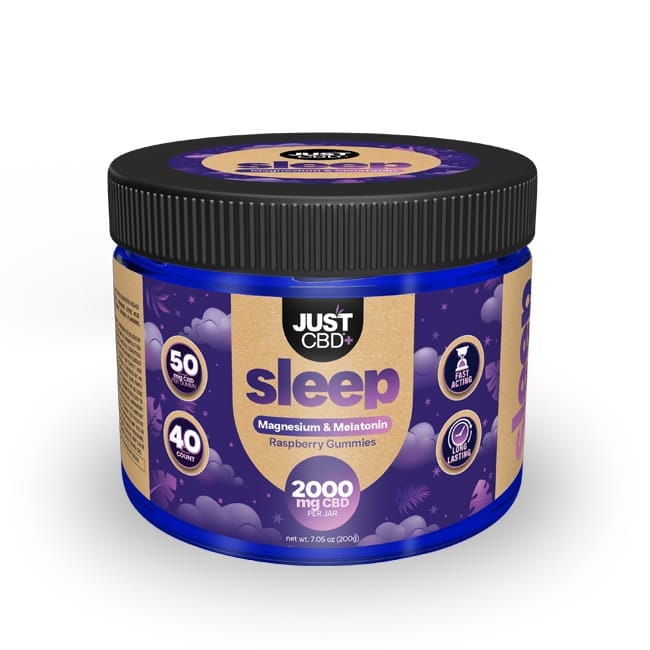 Raspberry Sleep Just CBD Gummies 2000Mg 40 Count