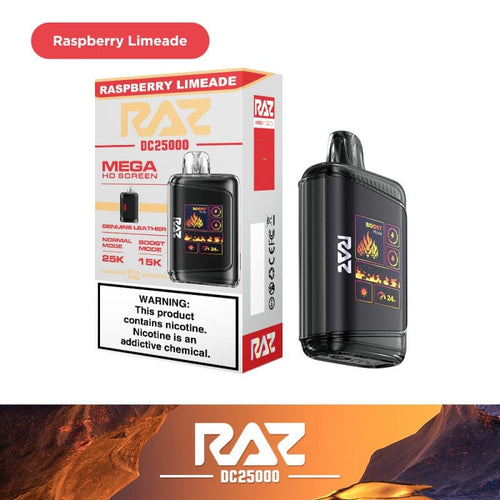 Raspberry lemonade Raz DC25000 Puff Disposable Vape