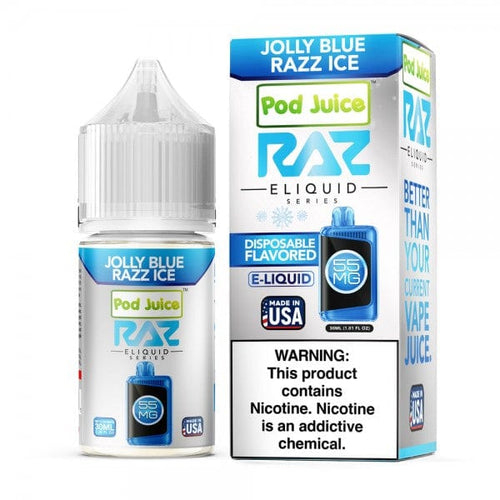 Raz x Pod Juicee Jolly Blue Razz Ice 30ml Synthetic Salt E-Liquid