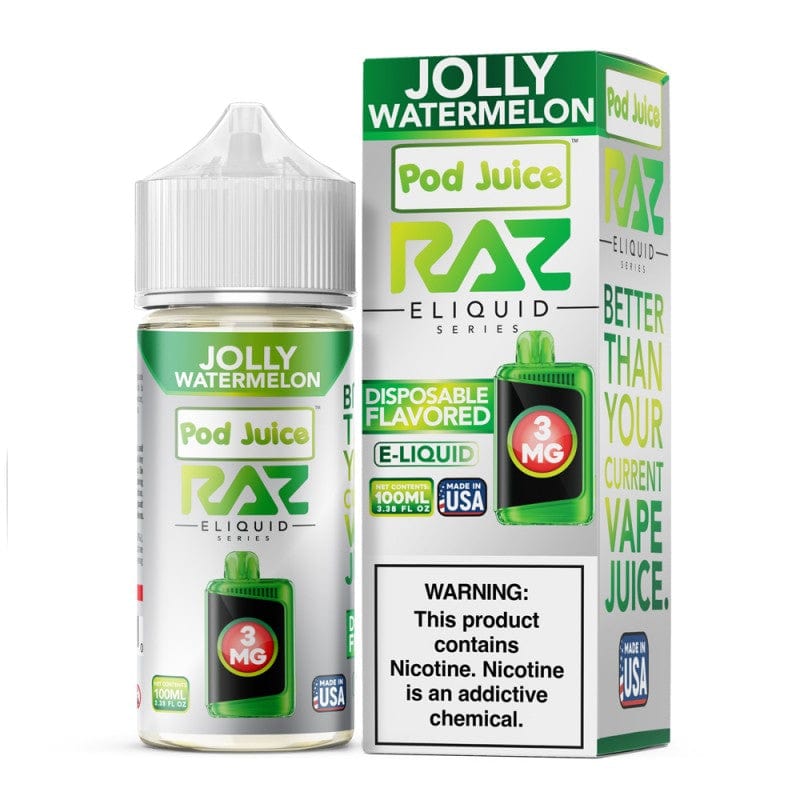 Raz x Pod Juicee Jolly Watermelon 100ml Synthetic Salt E-Liquid