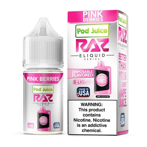 Raz x Pod Juicee Pink Berries 30ml Synthetic Salt E-Liquid