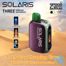 Load image into Gallery viewer, Strawberry Kiwi SOLARIS Vape 25k (Solar Charging Disposable)

