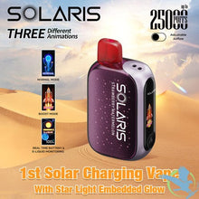 Load image into Gallery viewer, Strawberry Watermelon SOLARIS Vape 25k (Solar Charging Disposable)

