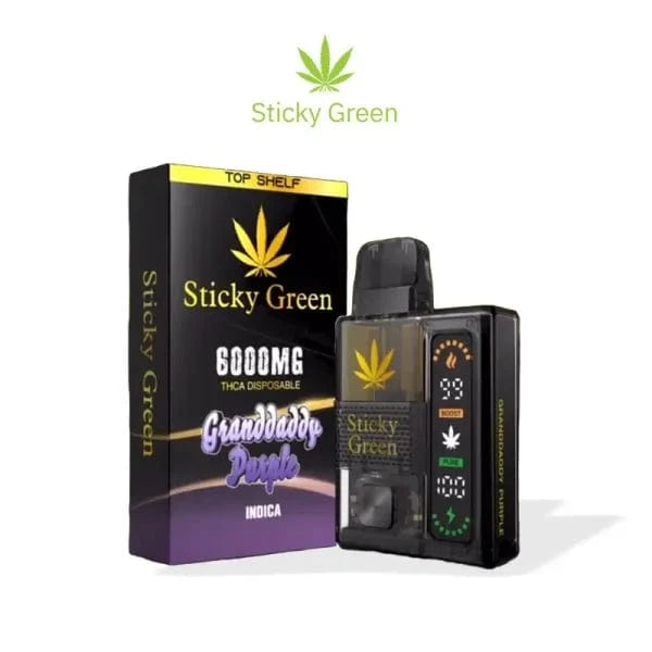 STICKY GREEN TOP SHELF THC DISPOSABLE VAPE 6GM