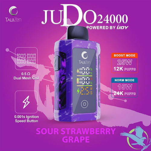 Sour Strawberry Grape TaijiZen Judo IJoy 24K Disposable Vape