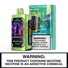 Load image into Gallery viewer, Sour Apple Candy Mecca King Blade Vape 25000

