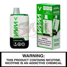 Load image into Gallery viewer, Sour Apple Ice VNM Hypercharged Disposable Vape 25000
