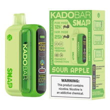 Load image into Gallery viewer, Sour Apple Kado Bar Snap Disposable Vape 25K
