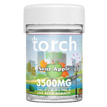 Load image into Gallery viewer, Sour Apple Torch Haymaker Blend Gummies
