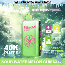 Load image into Gallery viewer, Sour Watermelon Gummies (Crystal Edition) / Single Pilllow Talks Ice Control 40K Disposable Vape
