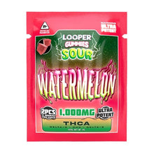 Load image into Gallery viewer, Sour Watermelon Looper Gummies Thca + D9 + Hhc + D8 2 Pack Gummy
