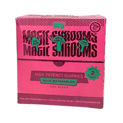 Sour Watermelon Pink Meanie My Magic Shrooms Mushroom Gummies 2Pk