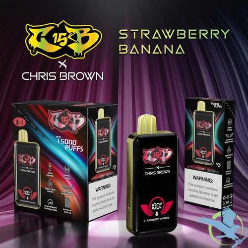 Strawberry Banana CB15K x Chris Brown Disposable Vape 15000