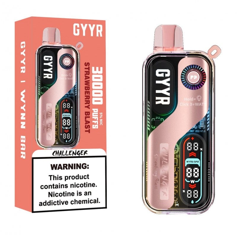 Strawberry Blast Wynnn Bar x Gyyrr Challenger 30000 Disposable Vape