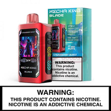 Load image into Gallery viewer, Strawberry Burst Mecca King Blade Vape 25000
