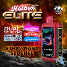 تحميل الصورة إلى عارض المعرض، Strawnana Slushee Hotbox Elite Disposable Vape upto 50K
