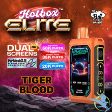 تحميل الصورة إلى عارض المعرض، Tiger Blood Hotbox Elite Disposable Vape upto 50K
