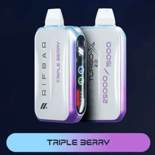 Load image into Gallery viewer, Triple Berry Rifbar Turbo X Disposable 25000
