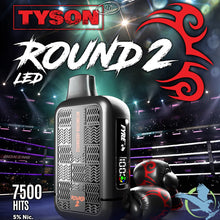 Load image into Gallery viewer, Tyson 2.0 Round 2 7500 Puffs Disposable Vape
