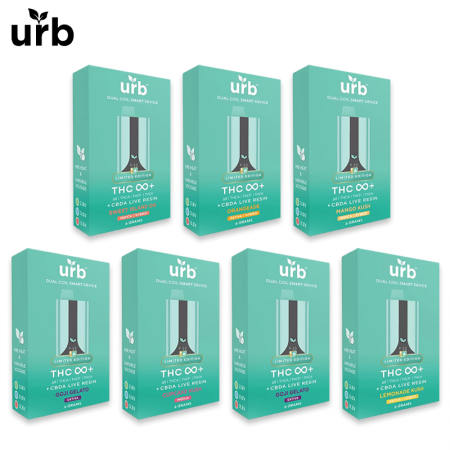 URB THC Infinity+ Live Resin Disposable Vape 6GM