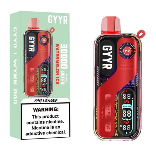 Watermelon Ice Wynnn Bar x Gyyrr Challenger 30000 Disposable Vape