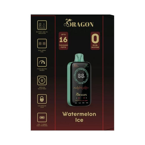 Watermelon Ice Dragon Zero Disposable Vape 16K 16000