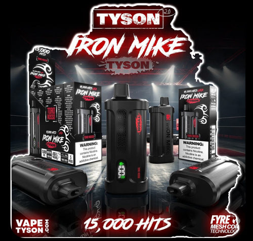 Frozen Peach Iron Mike Tyson 15K Disposable Vape