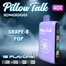 Load image into Gallery viewer, Grape B-Pop Pillow Talk Ice Control 40K Disposable Vape
