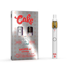 Load image into Gallery viewer, GELATO 41 (HYBRID) Cake Vape Pen Delta 8 1010 Kit includes Battery and Cartridge 1.5g
