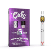 Load image into Gallery viewer, RAINBOW SHERBET (HYBRID) Cake Vape Pen Delta 8 1010 Kit includes Battery and Cartridge 1.5g
