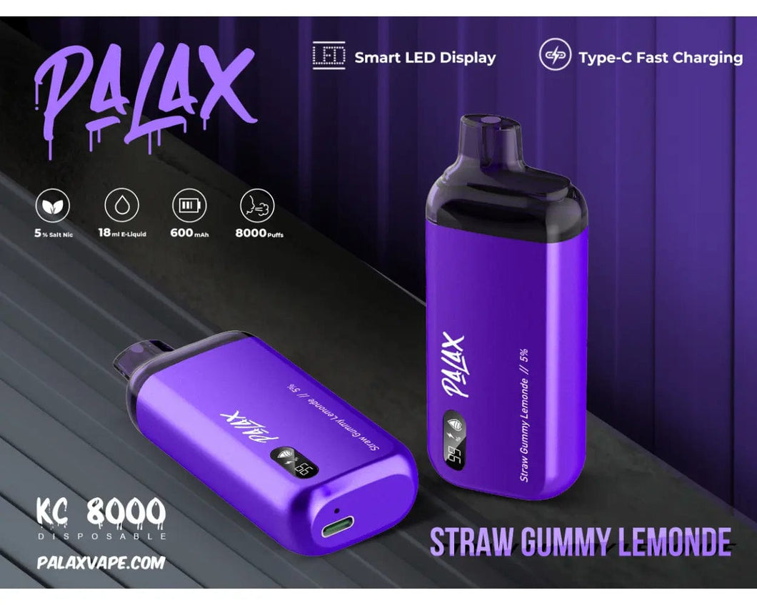 Straw Gummy Lemonade PALAX KC8000 Disposable Vape