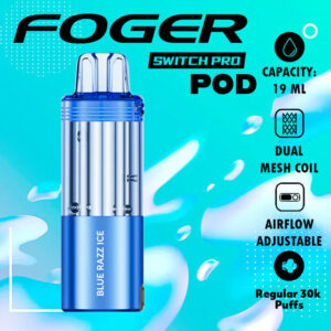 Blue Razz Ice Foger Switch Disposable Vape 30K