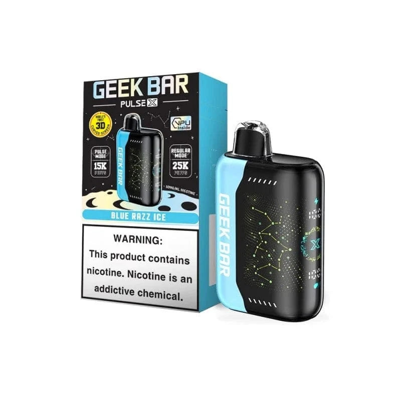 Blue Raz Ice Geek Bar Pulse X Vape Disposable