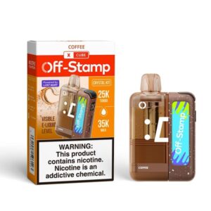 Coffee Off Stamp X Cube Crystal Disposable Vape (Dark Roast Cold Brew Taste)