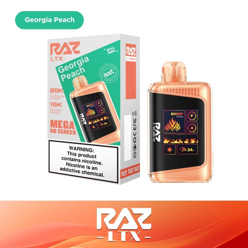 Georgia Peach Raz LTX Disposable 25000 puffs