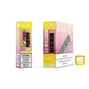 Juicy Peach Ice Air Bar Diamond Spark Disposable Vape 15000 Puffs