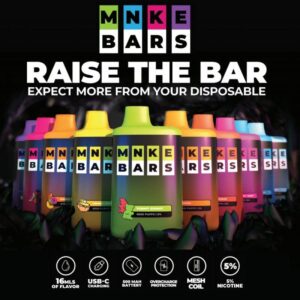 MNKE BARS 6500 DISPOSABLE VAPE 5%